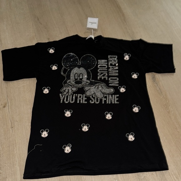 Black graphic short sleeve oversized t-shirt - Picture 2 of 5